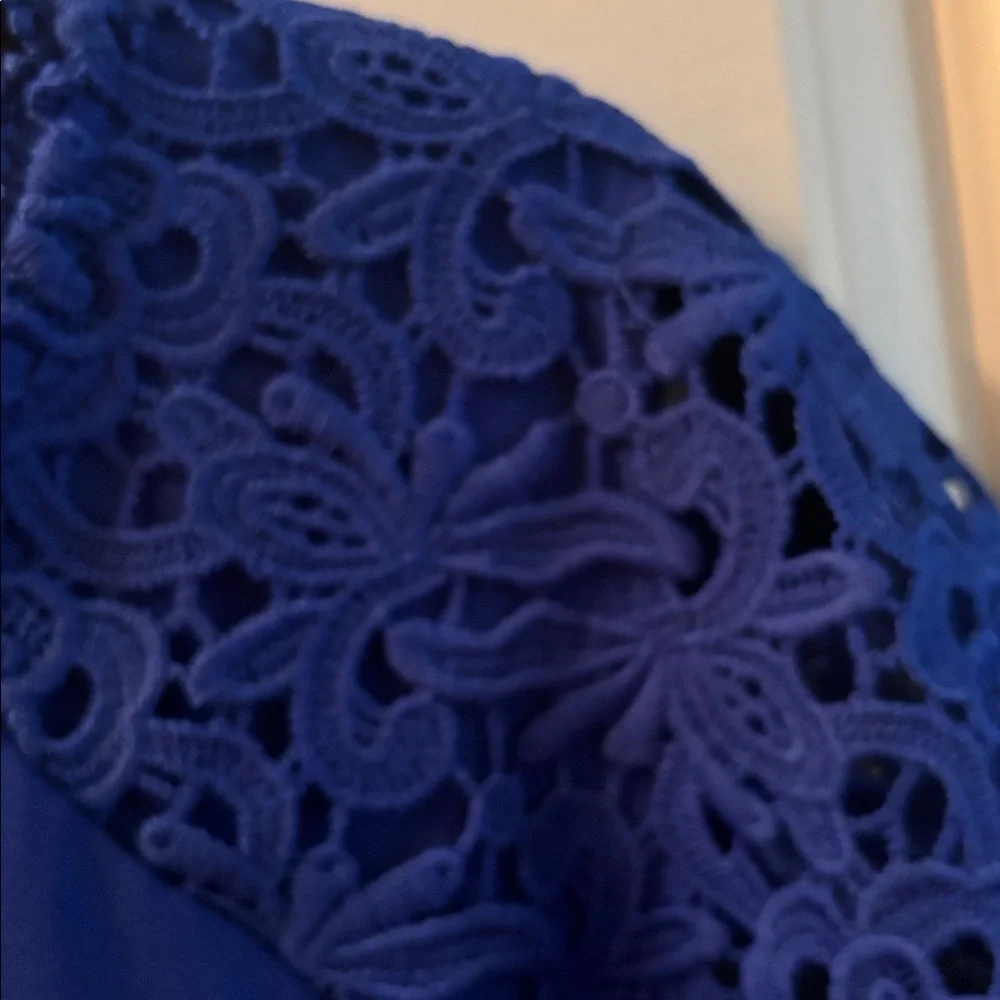 NWT Cable & Gauge Women's Royal Blue Top Large - Picture 5 of 8
